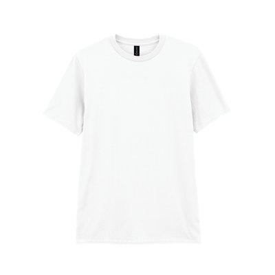 Camiseta de algodón suave White M