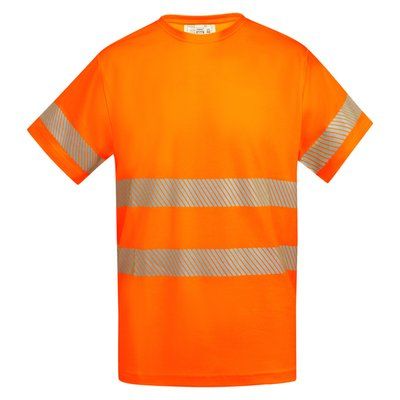 Camiseta Alta Visibilidad Manga Corta Naranja Fluor 3Xl