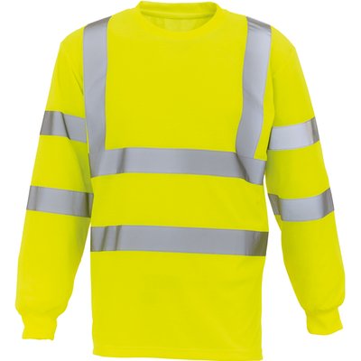 Camiseta alta visibilidad manga larga Hi Vis Yellow L