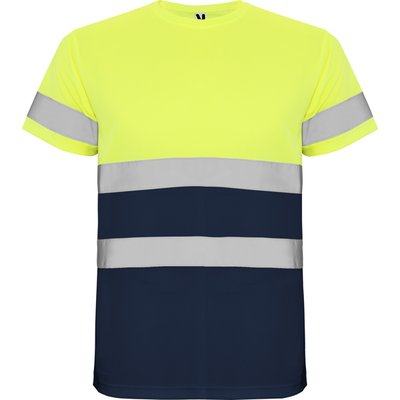Camiseta Alta Visibilidad Marino/Amarillo Fluor 2Xl