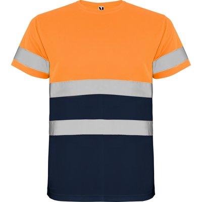 Camiseta Alta Visibilidad MARINO/NARANJA FLUOR 4XL