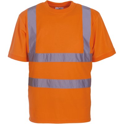 Camiseta alta visibilidad reflectante Hi Vis Orange XL