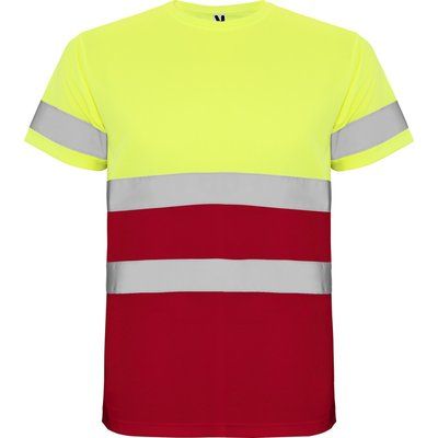 Camiseta Alta Visibilidad ROJO LABORAL/AMARILLO FLÚOR 4XL
