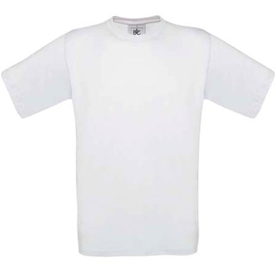 Camiseta amplia niños 100% algodón White 12/14 Ans