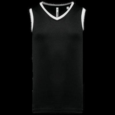 Camiseta de baloncesto para hombre Black / White Xl