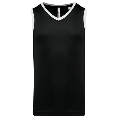 Camiseta de baloncesto para hombre Black / White XXL