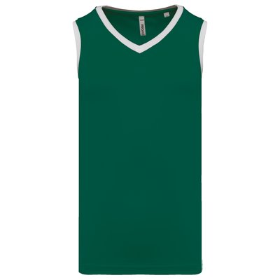 Camiseta de baloncesto para hombre Dark Green / White 4XL
