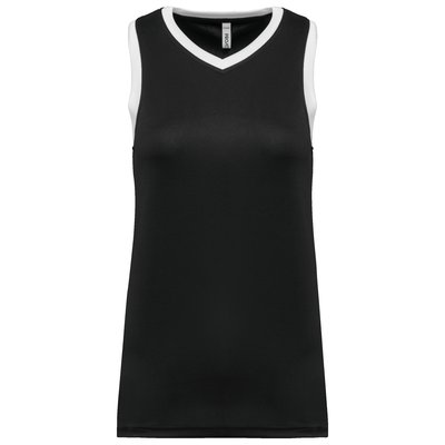 Camiseta baloncesto para mujer Black / White S