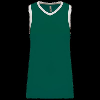 Camiseta baloncesto para mujer Dark Green / White 3XL