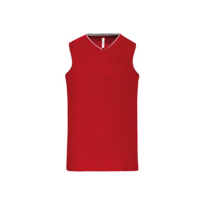 Camiseta baloncesto mujer poliéster Rojo L
