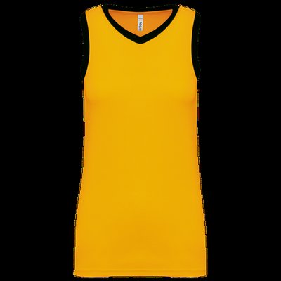 Camiseta baloncesto para mujer Sporty Yellow / Black 3XL