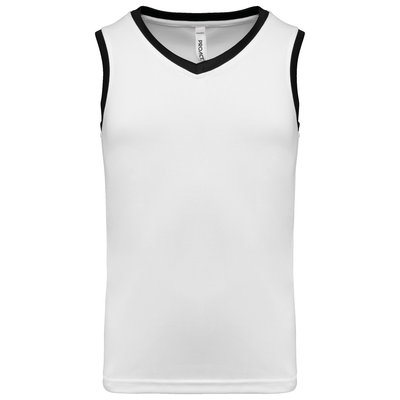 Camiseta de baloncesto para niños White / Black 12/14 ans