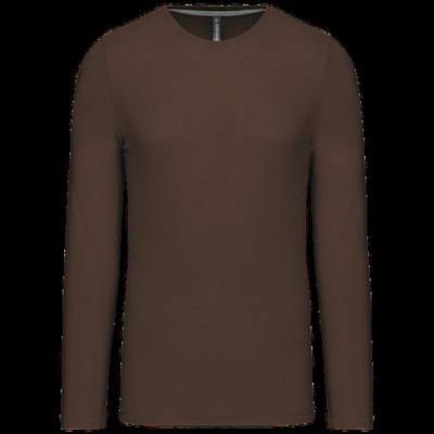 Camiseta básica de manga larga chico CHOCOLATE 3XL