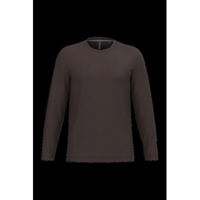 Camiseta básica de manga larga chico Chocolate 4Xl