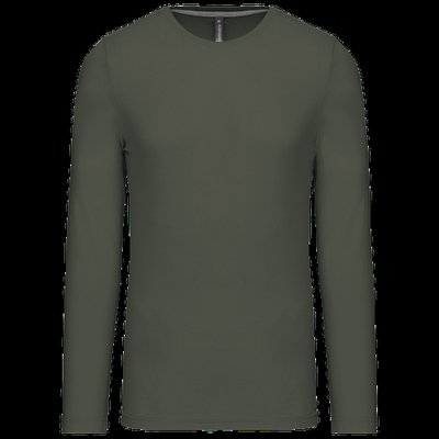 Camiseta básica de manga larga chico Dark Khaki M