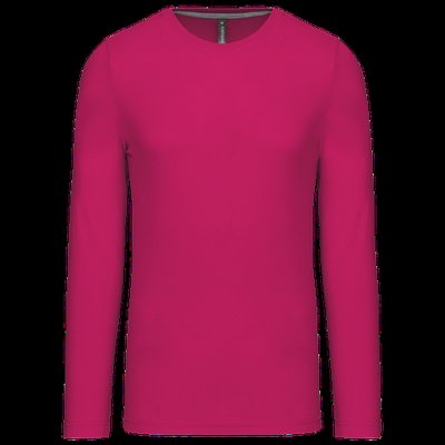 Camiseta básica de manga larga chico Fuchsia S