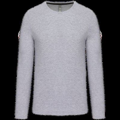 Camiseta básica de manga larga chico Oxford Grey 3XL
