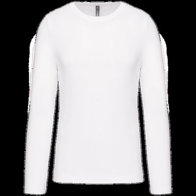 Camiseta básica de manga larga chico White 3XL