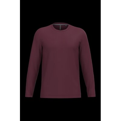 Camiseta básica de manga larga chico Wine Xxl