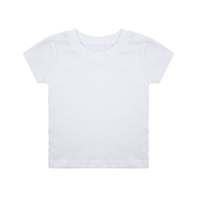 Camiseta para bebé de algodón orgánico White 12/18M