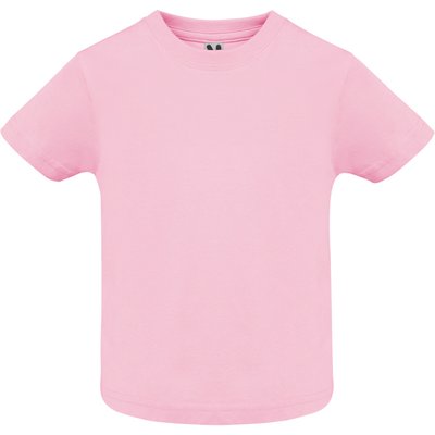 Camiseta de bebé manga corta Rosa Claro 18 Meses