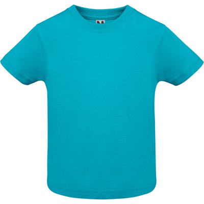 Camiseta de bebé manga corta Turquesa 12 Meses