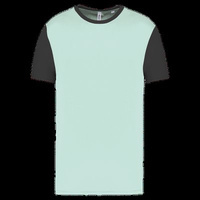 Camiseta bicolor adulto poliéster Ice Mint / Dark Grey 3XL