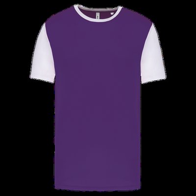Camiseta bicolor adulto poliéster Sporty Purple / White Xs