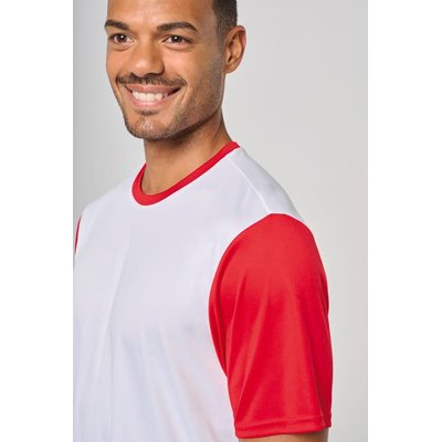 Camiseta bicolor adulto poliéster