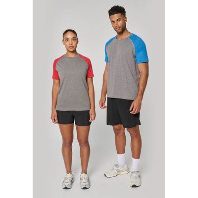 Camiseta bicolor Cuello redondo