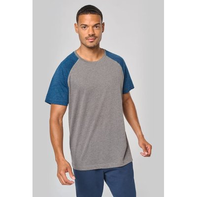 Camiseta bicolor Cuello redondo