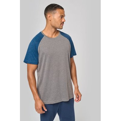 Camiseta bicolor Cuello redondo