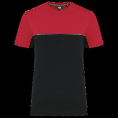 Camiseta bicolor eco Black / Red 4Xl