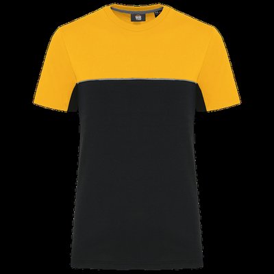 Camiseta bicolor eco Black / Yellow Xxl