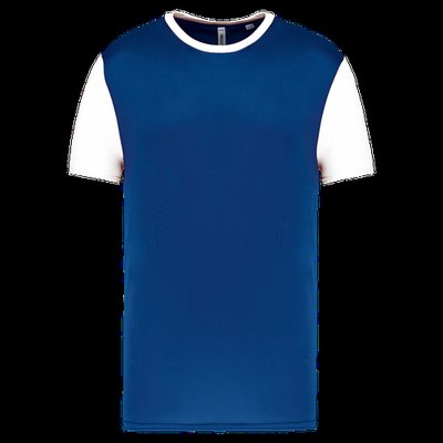 Camiseta bicolor infantil Dark Royal Blue / White 6/8 Ans