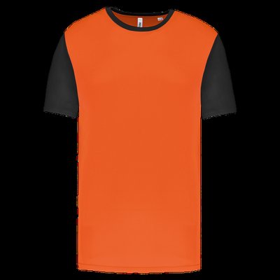 Camiseta bicolor infantil Orange / Black 8/10 ans