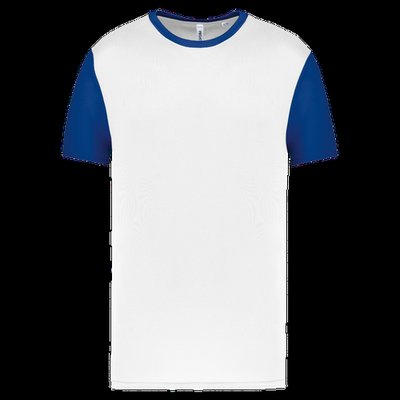 Camiseta bicolor infantil White / Dark Royal Blue 6/8 ans