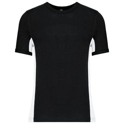 Camiseta bicolor manga corta Black / White S