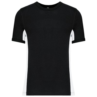 Camiseta bicolor manga corta Black / White XL