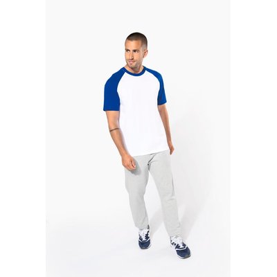 Camiseta bicolor manga corta hombre