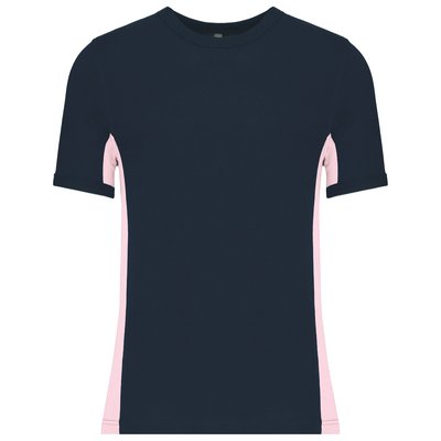 Camiseta bicolor manga corta Navy / Pink XXL