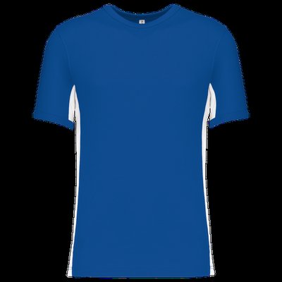 Camiseta bicolor manga corta Royal Blue / White XL