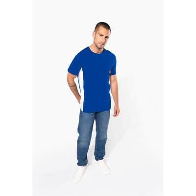 Camiseta bicolor manga corta