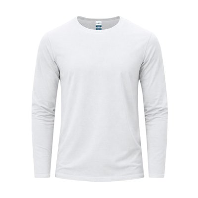 Camiseta Blanca Algodón Manga Larga Bla Xxl