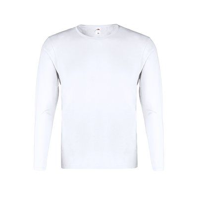 Camiseta Blanca Manga Larga Algodón Bla S