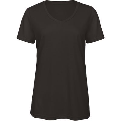 Camiseta chica cuello de pico Black Xs