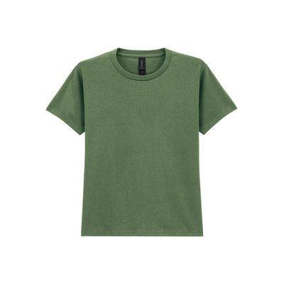 Camiseta clásica infantil de algodón Military Green S