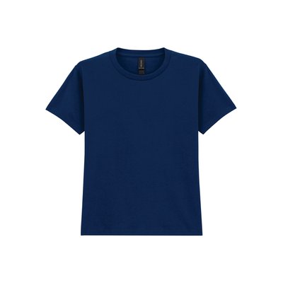 Camiseta clásica infantil de algodón Navy S