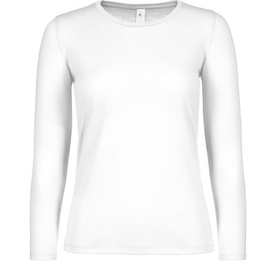 Camiseta clásica manga larga mujer White 3Xl