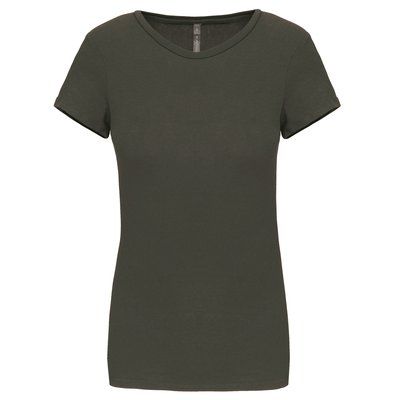 Camiseta Color jaspeado mujer Dark Khaki S